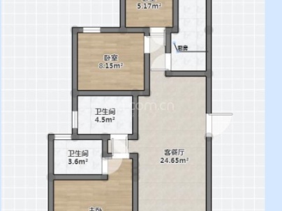 上堡公寓 2室 2厅 115.84平米